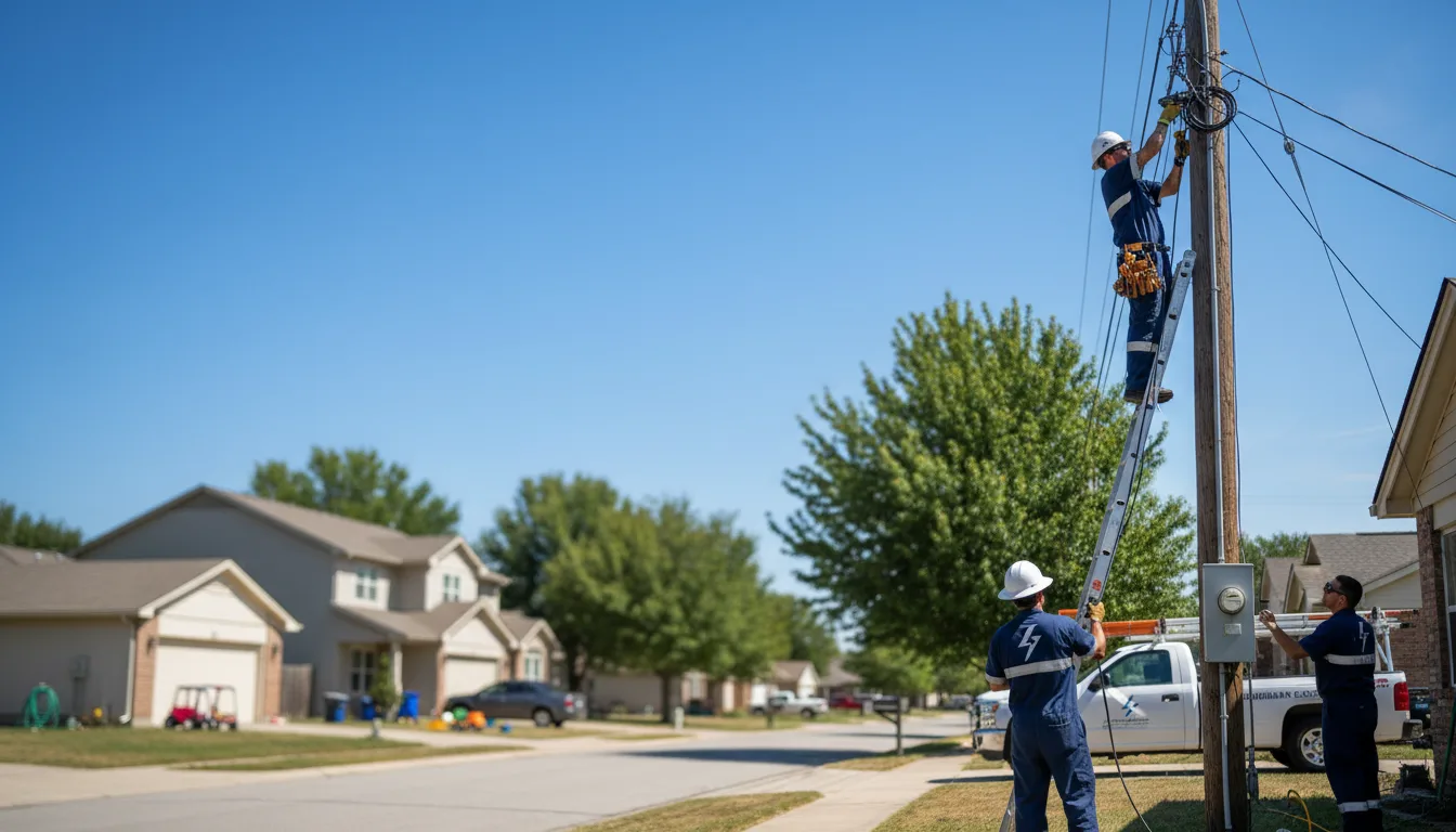 Residential electrician providing installation services in Serena, IL